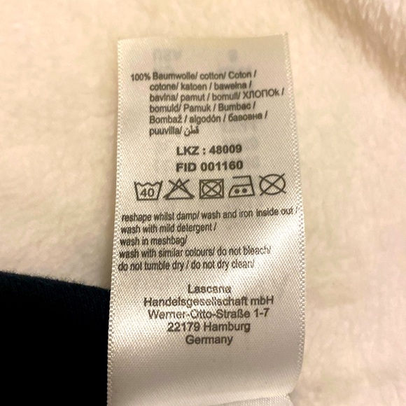 Black and Rose Gold Trimmed Top Lascana NWOT SMALL - Picture 10 of 10